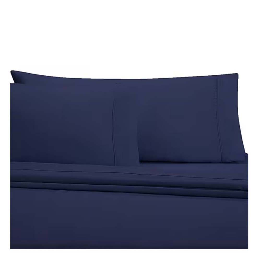Poetic Wanderlust Navy King Sheet Set